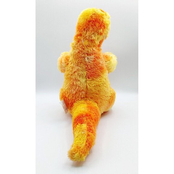 Build A Bear Yellow Orange Raptor Dinosaur Animal Plush Toy BAB Workshop 16" - Picture 4 of 7